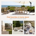 thumbnail image 3 of SHOUFTW 4-Piece Outdoor Wicker Patio Set with Cushions and Glass Table – Perfect for Garden, Terrace, or Porch in Black, 3 of 7