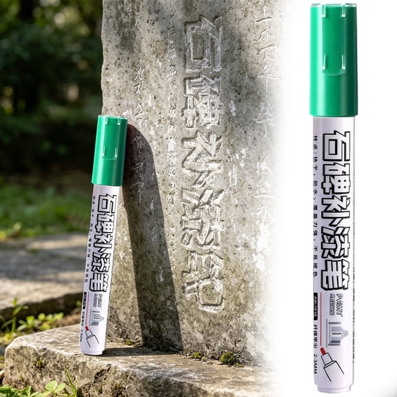 YEESHU Stone Up Paint Pen Marker For Restoring Inscriptions Versatile Outdoor Labeling Pen For Monument Home Use