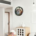 thumbnail image 6 of Indoor 12' Voice-Activated Luminous Decoration Wall Clock With LED Night Light Flower Crown, 6 of 8