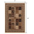 thumbnail image 2 of 2â€™ x 10â€™ Cream Traditional Decorative Runner Rug, 2 of 9