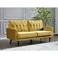 thumbnail image 3 of Uspridefurniture Feemster 69.3'' Velvet Square Arm Sofa -Yellow, 3 of 5