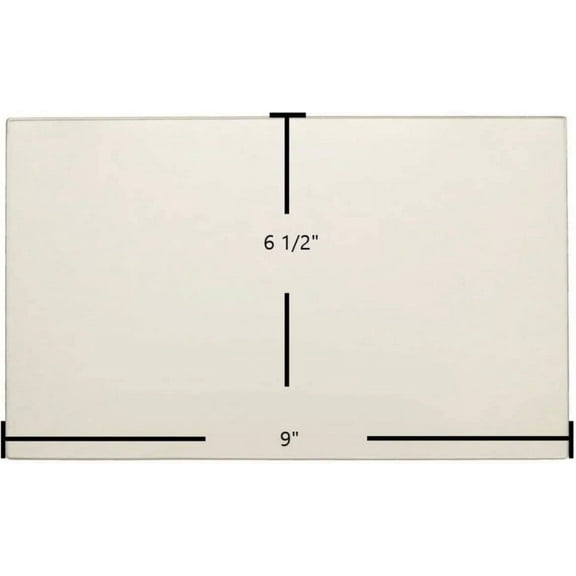 Ceramic Wood / Fuel / Coal / Pallet Stove Replacement Glass 6 1/2" x 9" inches