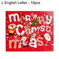 thumbnail image 2 of Zues 10Pcs/Set Beautiful Bright-colored Gift Bag Paper Creative Santa Claus Pattern Gift Pouch for Party, 2 of 7