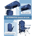 thumbnail image 4 of VicTsing 2 Pack Folding Beach Chair with Canopy Shade, Portable Camping Chair with Cup Holder, 330 LBS, 4 of 7