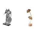 thumbnail image 1 of Figura de escritorio,Estatua de caballero,estatuilla,escultura,artesanía,decoración de escritorio,Escultura de hojas,Estatua de hoja de metal Escultura de hoja Decoración del hogar,Figura de, 1 of 8