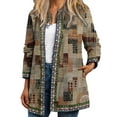thumbnail image 1 of Bellella Vestes pour Femmes Ouvert Veste à Manches Longues Style Ethnique Décontracté Cardigans Style-D L, 1 of 2