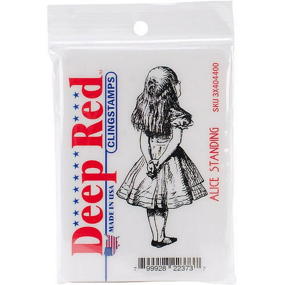 Deep Red Cling Stamp, 1.6" x 3.1", Alice Standing