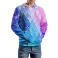 thumbnail image 5 of Colorful Fish Scale Pattern Men's Women New Sweatshirt Hoodie Men's Plus Size Sweatshirt Hooded Sweatshirt 3d Printed Street Men's Cloth, 5 of 6