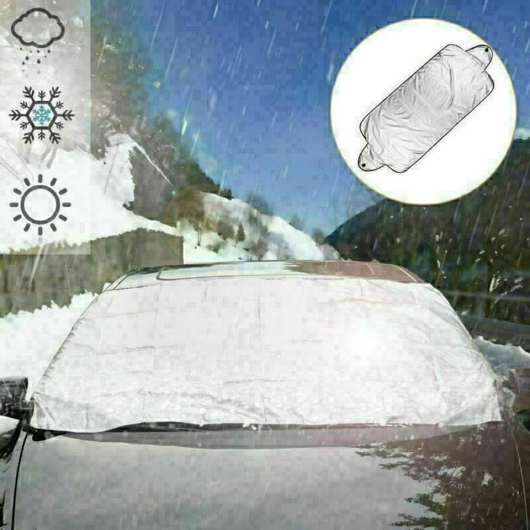 Leye Car Windshield Cover for Ice and Snow | Silver Ribbon Winter  Windshield Covers for Ice Removal | Winter Car Accessories for Windshield  Protection