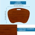 thumbnail image 5 of LapGear Bamboo Lap Desk for up to 17.3" Laptops, Java, 5 of 7
