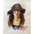 thumbnail image 3 of Luce Boyals 20x24 Black Modern Framed Museum Art Print Titled - Self-Portrait (1919), 3 of 5
