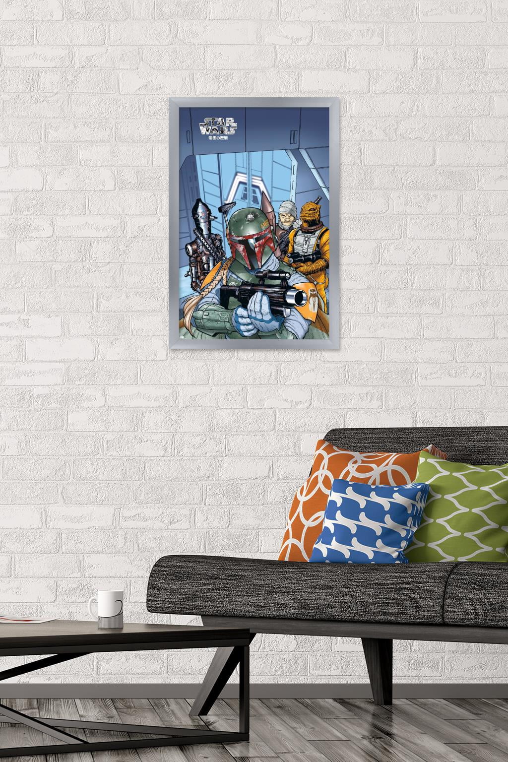 Star Wars: Manga Madness - Bounty Hunters Wall Poster, 14.725" x 22.375" Framed