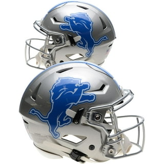 Detroit Lions Riddell Speed Custom Concept Matte White - Blue Mini