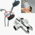 ABS Fix Bracket 3Way Valve Sprayer Mount Shower Head Diverter Bathroom