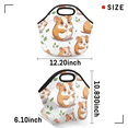 thumbnail image 3 of Herdesigns Cute Neoprene Lunch Bag, Cute Hamster Insulated Lunch Box for Women Men Washable Lunch Tote Soft Lunch Container With Zipper for Work Picnic Travel, 3 of 7