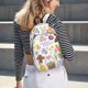 thumbnail image 5 of Disketp Happy Easter1 print Canvas Backpack Lightweight Travel Daypack Student Rucksack Laptop Backpack-, 5 of 5
