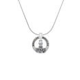 thumbnail image 2 of Delight Jewelry Silvertone LIVE Stamp Miracles Ring Charm Necklace, 18", 2 of 4