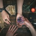 thumbnail image 1 of karymi Amethyst Witches Runes Set , Healing Crystal Stone For Meditation Divination Wal&mart Deals, 1 of 4