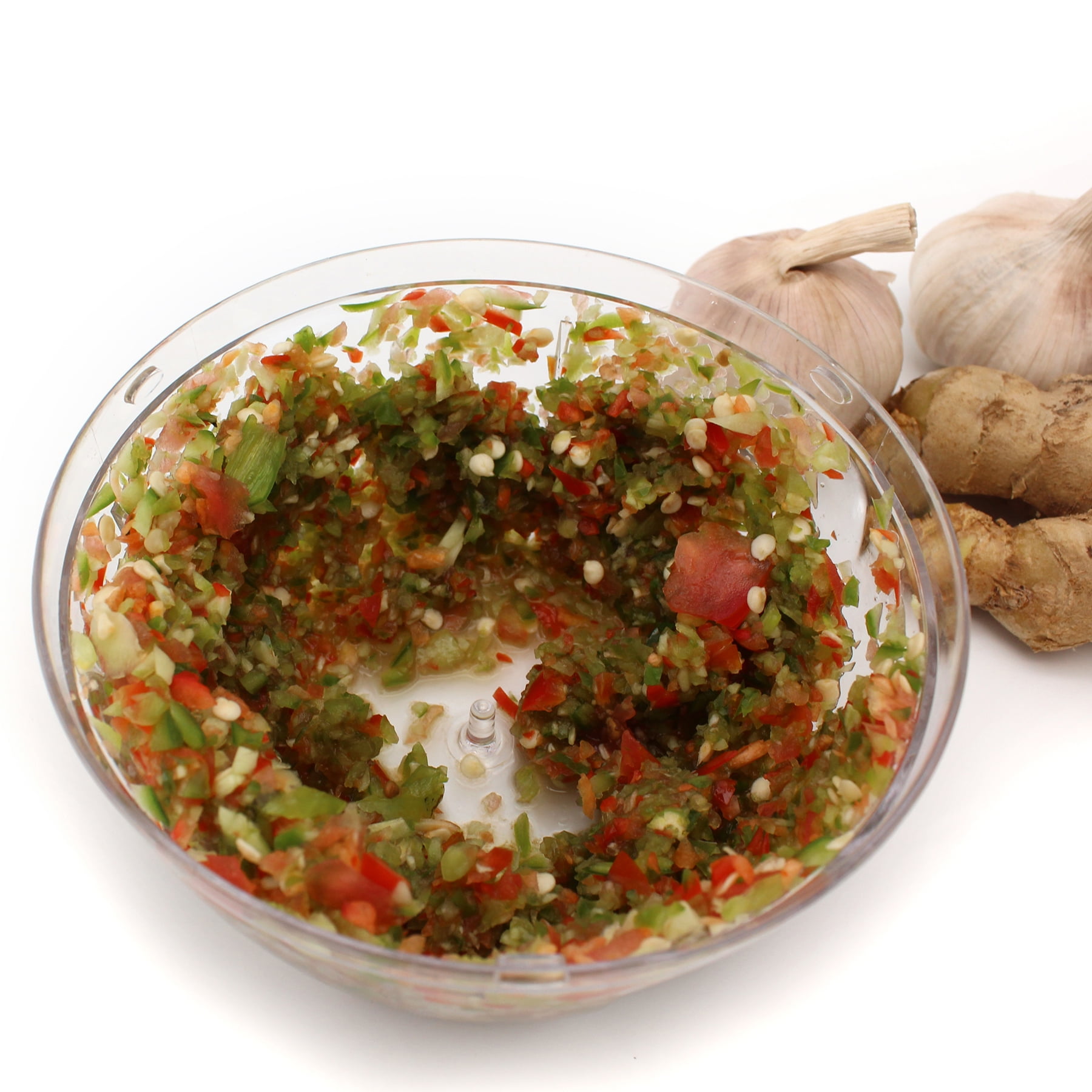 Food Chopper, Stainless-Steel Manual Hand Garlic, Onion, Nuts, Vegetab –  Genoz