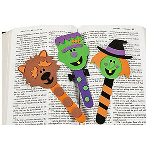 Halloween Character Bookmark Craft Kit (1 Dozen)