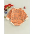 thumbnail image 4 of Qiylii Baby Girls Boys Christmas Romper, Cute Candy Cane Print Long Sleeve Round Neck One-Piece Bodysuit,0-18M, 4 of 7