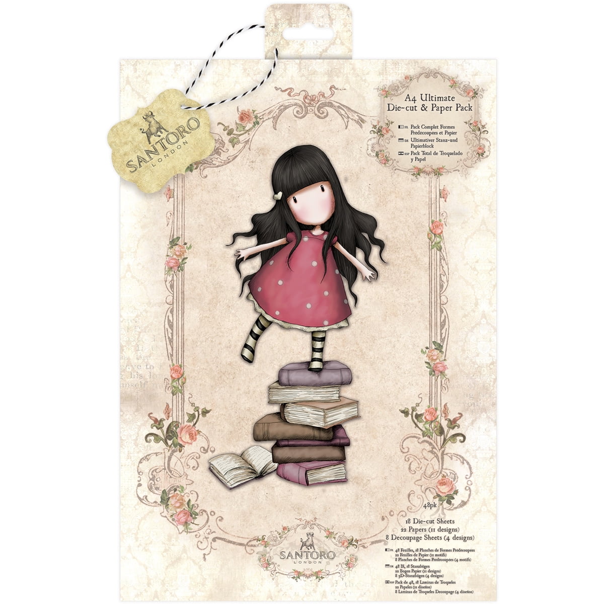 Docrafts A4 Ultimate DieCut & Paper Pack 48/PkgSantoro Gorjuss