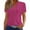 Womens Tops Hot Pink, variant on Womens Summer Tops, Short Sleeve Blouses for Women Dressy Casual Vintage Solid Color Hollow Button Down Open Front Cardigan Shirts XS-2XL