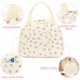 thumbnail image 7 of Beige Big Strawberry Lunch Bag – Large Capacity Insulated Tote, 7 of 7