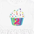 thumbnail image 4 of Inktastic 2nd Birthday Cupcake Girls Toddler Dress, 4 of 5