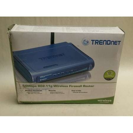 Refurbished TRENDnet TEW-432BRP 54Mbps 4 Port 802.11g  Wireless Firewall