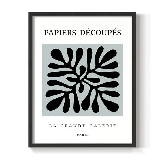 Matisse CCCXCII in Black Solid Wood 8 x 10 Framed Print