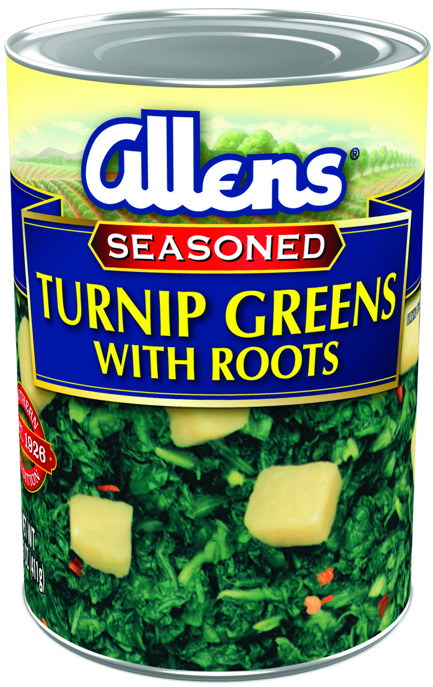 Allens Seasoned Turnip Greens, Canned Vegetables, 14.5 oz