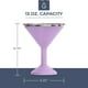 thumbnail image 3 of ORCA Tini Copa de Martini de acero inoxidable de 13 oz | Vaso con aislamiento térmico para cualquier fiesta al aire libre, picnic, piscina, playa y patio, color lila, 3 of 5