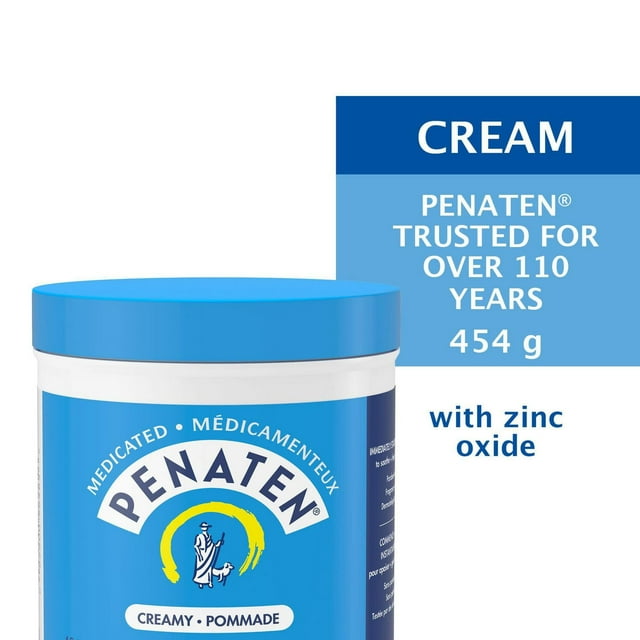 Penaten Medicated Diaper Rash Cream for Baby, Zinc Oxide Cream