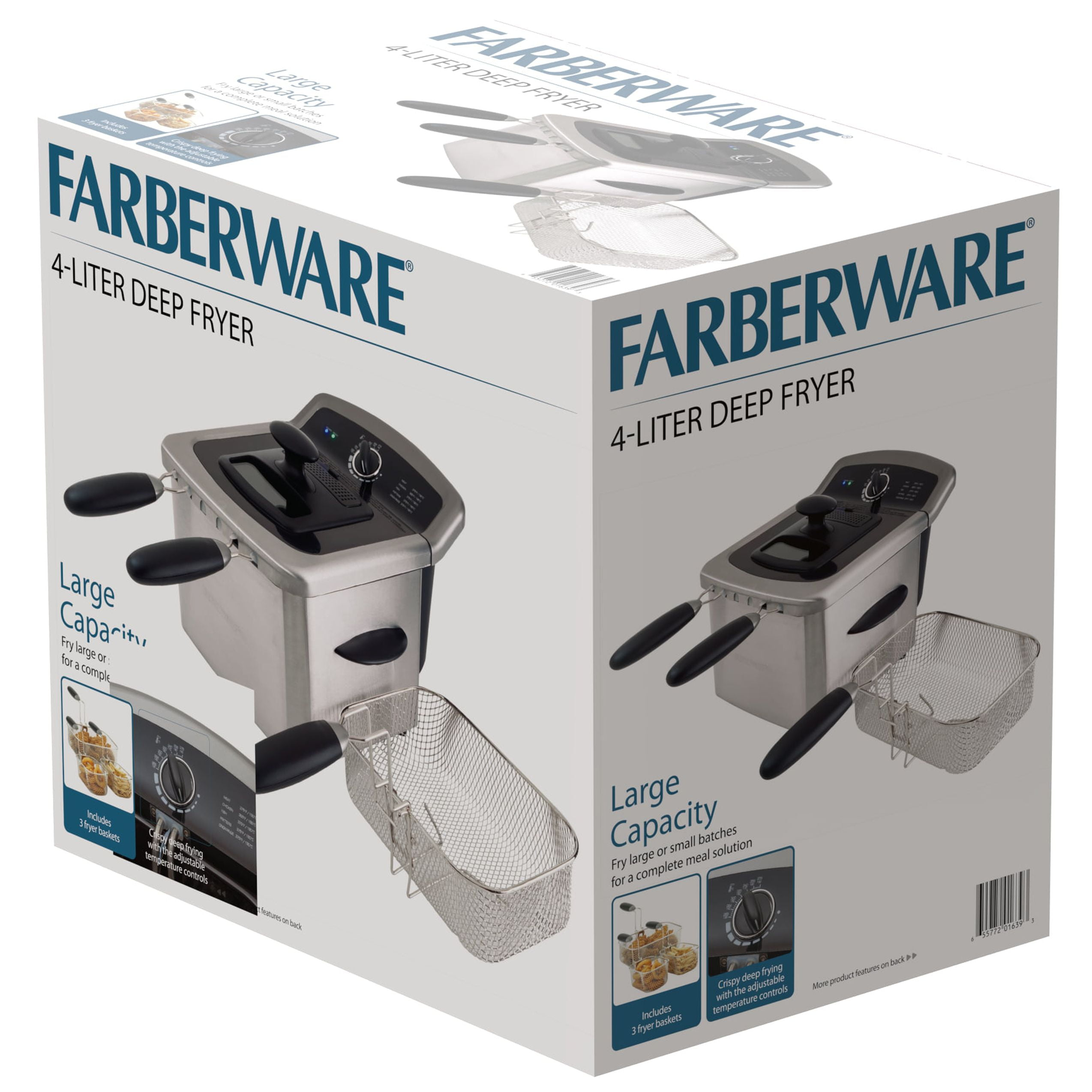 Farberware 4L Deep Fryer, Stainless Steel, Electric, New, Model 201639 - image 11 of 11