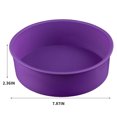 thumbnail image 2 of Guardoinrt 1/2/3 Mariage Fête Gâteau Restaurant Réutilisable Lavable Mousse Ronde Moule Cuisine Gadget Accessoires Purpe 8 Pouces 1 Pc, 2 of 6