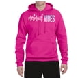 thumbnail image 2 of Mermaid Vibes Cute Shimmer | Mens Fashion Hooded Sweatshirt Graphic Hoodie, Fuschia, 3XL, 2 of 3