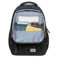 thumbnail image 4 of Mochila de estudiante KAUKKO para niñas, niños y niños Mochila escolar para computadora portátil de 12 pulgadas, 30 * 15 * 42 cm, 18.9 L (NEGRO) KAUKKO K8008-1-Black, 4 of 5
