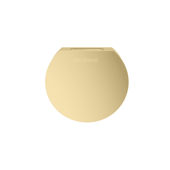 Mr Steam Designer 3 in. Steamhead with AromaTherapy Reservoir in Round Satin Brass