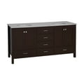 thumbnail image 3 of Horizon 72" Double Bathroom Vanity with Chocolate Cabinet and Engineered Carrara Top, 3 of 5