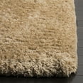 thumbnail image 3 of SAFAVIEH Express Juan Solid Plush Polyester Shag Area Rug, Beige, 8' x 10', 3 of 4
