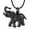 Black, variant on Men Women Elephant Cremation Jewelry for Ash Urn Necklaces for Ash Holder Locket for Human Ash Pet Keepsake Pendant