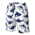 thumbnail image 4 of Balery Cute Shark Traje de Baño Estilo Hawaiano para Hombre, Shorts de Secado Rápido con Bolsillos-X-Large, 4 of 6