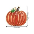 thumbnail image 2 of Halloween Pumpkin Brooch Pin Delicate Pumpkin Lapel Pin Elegant Breastpin Brooch Pin Badge for Thanksgiving Fall Autumn Halloween Decoration, 2 of 7