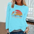thumbnail image 1 of EQWLJWE Chemises à Manches Longues pour Femmes Lot Mode T-Shirt Décontracté à Manches Longues Imprimé de Printemps pour Femmes Col Rond Hauts Vêtements d'Automne pour Femmes, 1 of 5