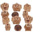 thumbnail image 2 of Jouets de Recherche de Nourriture à Mâcher pour Oiseaux, Marron Clair, 12Ensemble, 1.4x1.4in, 2 of 7