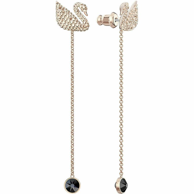 Swarovski Women's Iconic Swan Drop Earrings