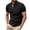 Black, variant on Dianli Shirts for Men Solid Color Button Pullover Stand-Collar Short Sleeve Shirt Breathable Lightweight Cotton-Like Loose-Fit Casual Tee Everyday Travel