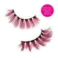 thumbnail image 2 of iENVY False Eyelashes Faux Mink Color Couture Mixed Colored Lashes Maximum Fluffiness and Volume Fake Eyelashes (Mixed Crimson), 2 of 11