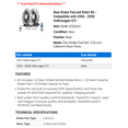 thumbnail image 2 of Rear Brake Pad and Rotor Kit - Compatible with 2006 - 2008 Volkswagen GTI 2007, 2 of 2